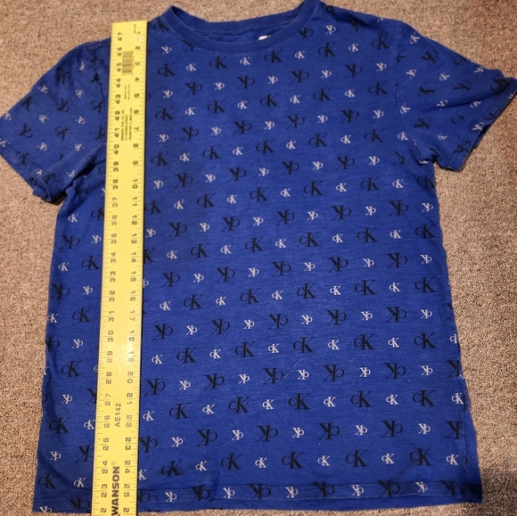 Cerulean Blue Calvin Klein T-shirt - Picture 3 of 5
